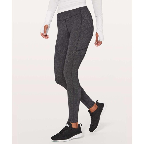 Lululemon Speed Up Tight *28"
Power Luxtreme Variegated Knit Black Black size 4 - Picture 1 of 12